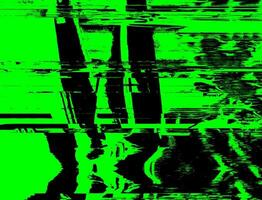 Grunge und Panne elektrisch Matrix mit hell Grün und schwarz Panne Wirkung, Neon- Licht Wanderwege, technisch Schwierigkeiten, und grobkörnig Texturen zum Digital und drucken Design foto