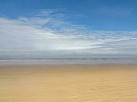 Aussicht von das Off-Shore Wind Bauernhof beim rotes Auto, Norden Yorkshire, England foto