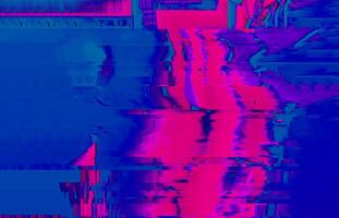 Digital Dunst glänzend Licht Blau und Rosa Farbe planen mit glitchy Texturen und abstrakt Ästhetik zum Digital und drucken Design ai generiert foto