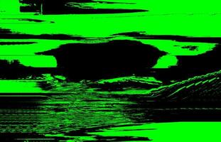 grobkörnig und glitchy elektrisch Matrix mit hell Grün und schwarz Panne Wirkung, Neon- Licht Wanderwege, technisch Schwierigkeiten, und Grunge Texturen zum Digital und drucken Design foto