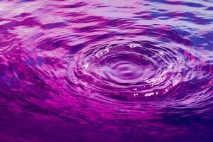 lila Welligkeit bewirken Wasser Hintergrund. ai generativ foto