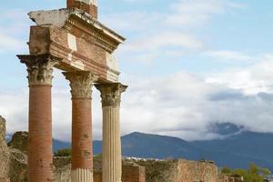Ruinen und Überreste der Stadt Pompeji Italien
