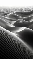 Fotografien von Wüste von Oberflächen, dunkel grau und Weiß. ai generativ foto