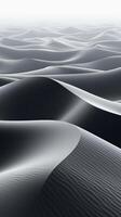 Fotografien von Wüste von Oberflächen, dunkel grau und Weiß. ai generativ foto