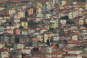 arial Aussicht von Istanbul asiatisch Seite städtisch Gebäude Blöcke foto