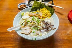 Tonkotsu Ramen, japanisch Nudel, Kyushu, Japan foto