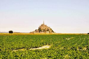 le mont Saint-Michel Gezeiten Insel Normandie Nord Frankreich foto