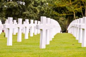 Amerikanischer Friedhof in der Normandie foto