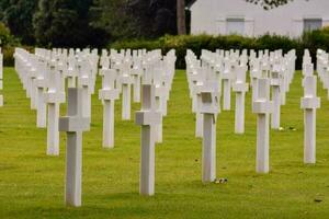 Amerikanischer Friedhof in der Normandie foto