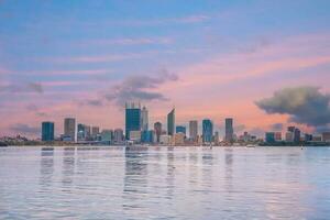 Perth Innenstadt Stadt Horizont Stadtbild von Australien foto