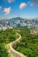 Innenstadt Seoul Stadt Horizont, Stadtbild von Süd Korea foto