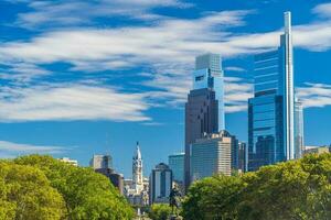 Philadelphia Innenstadt Stadt Horizont, Stadtbild von Pennsylvania foto