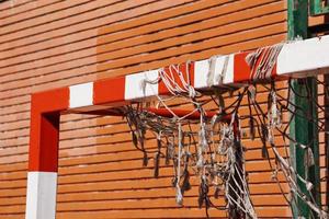 Straßenfußballtor Sportausrüstung foto