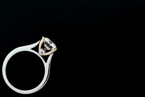 Engagement Diamant Ring schließen oben foto