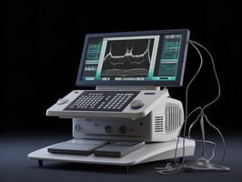 3d machen von ein modern Ultraschall Maschine foto