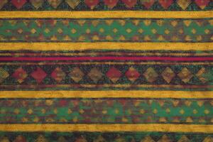 ein schön Textil- Muster. Textil- Symphonie. ein Reise von Stoff. generativ ai foto