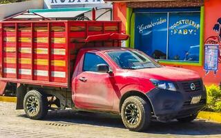 puerto escondido Oaxaca Mexiko 2023 Mexikaner Lieferung abholen LKW Auto 4x4 Offroad Fahrzeuge Mexiko. foto