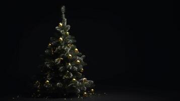 Weihnachten Baum Hintergrund. Illustration ai generativ foto