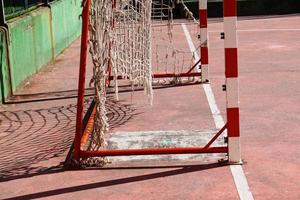 Straßenfußballtor Sportausrüstung foto