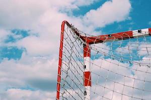 Straßenfußballtor Sportausrüstung foto