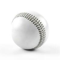 Baseball isoliert auf Weiß Hintergrund, generieren ai foto