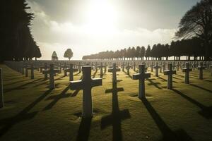 National Friedhof, generieren ai foto