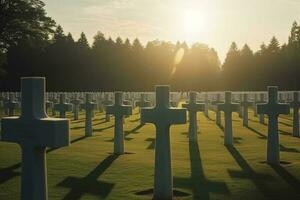 National Friedhof, generieren ai foto