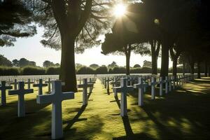 National Friedhof, generieren ai foto