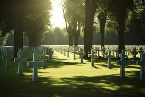 National Friedhof, generieren ai foto