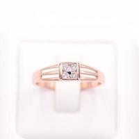 Diamantring 9 Karat Goldschmuck foto