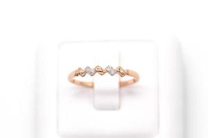 Diamantring 9 Karat Gold foto