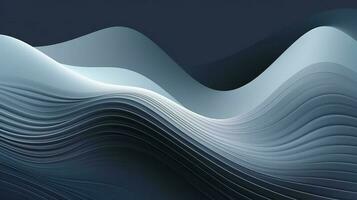 abstrakt Blau Welle Hintergrund, im das Stil von Präzisionist Linien, organisch Konturen, James turrell, Spiralen und Kurven, ultrafein Detail, Rand Licht, weichkantig, generieren ai foto