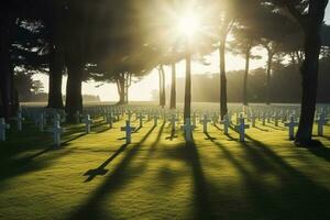 National Friedhof, generieren ai foto