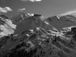 Dolomiten Berge im Winter foto