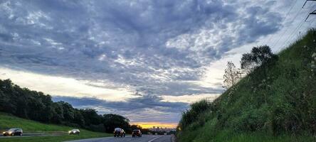 beschäftigt Autobahn dom pedro zuerst im das Innere von Brasilien foto