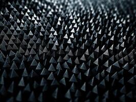 futuristisch abstrakt Pyramide geometrisch dunkel schwarz Hintergrund erstellt mit generativ ai Technologie foto