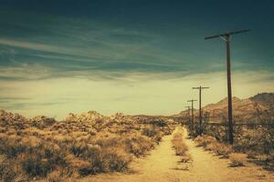 Mojave Wüste ländlich sandig Straße foto