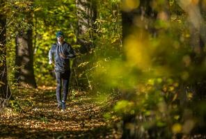 draussen Wald Laufen foto