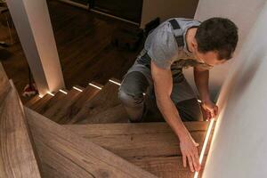 Zuhause Treppe LED Erleuchtung foto