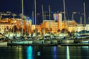 la spezia Yachthafen beim Nacht foto