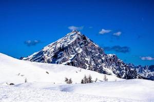 Gipfel der Dolomiten im Winter foto