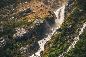 Norwegen Gletscher Wasserfall foto