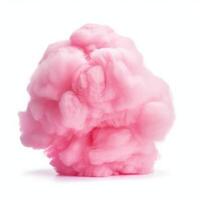 Rosa Baumwolle Süßigkeiten isoliert. Illustration ai generativ foto