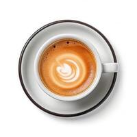 Espresso Kaffee isoliert. Illustration ai generativ foto