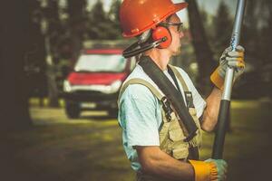 Arbeiter im Sicherheit Ausrüstung foto