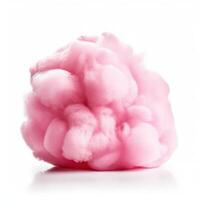 Rosa Baumwolle Süßigkeiten isoliert. Illustration ai generativ foto