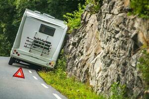 rv Wohnmobil van Unfall foto