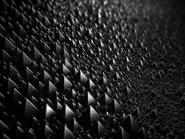 futuristisch abstrakt Pyramide geometrisch dunkel schwarz Hintergrund erstellt mit generativ ai Technologie foto