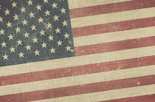 amerikanisch Flagge Segeltuch Hintergrund foto