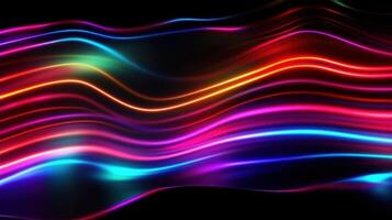 lebendig holographisch Neon- Hintergrund. Illustration ai generativ foto